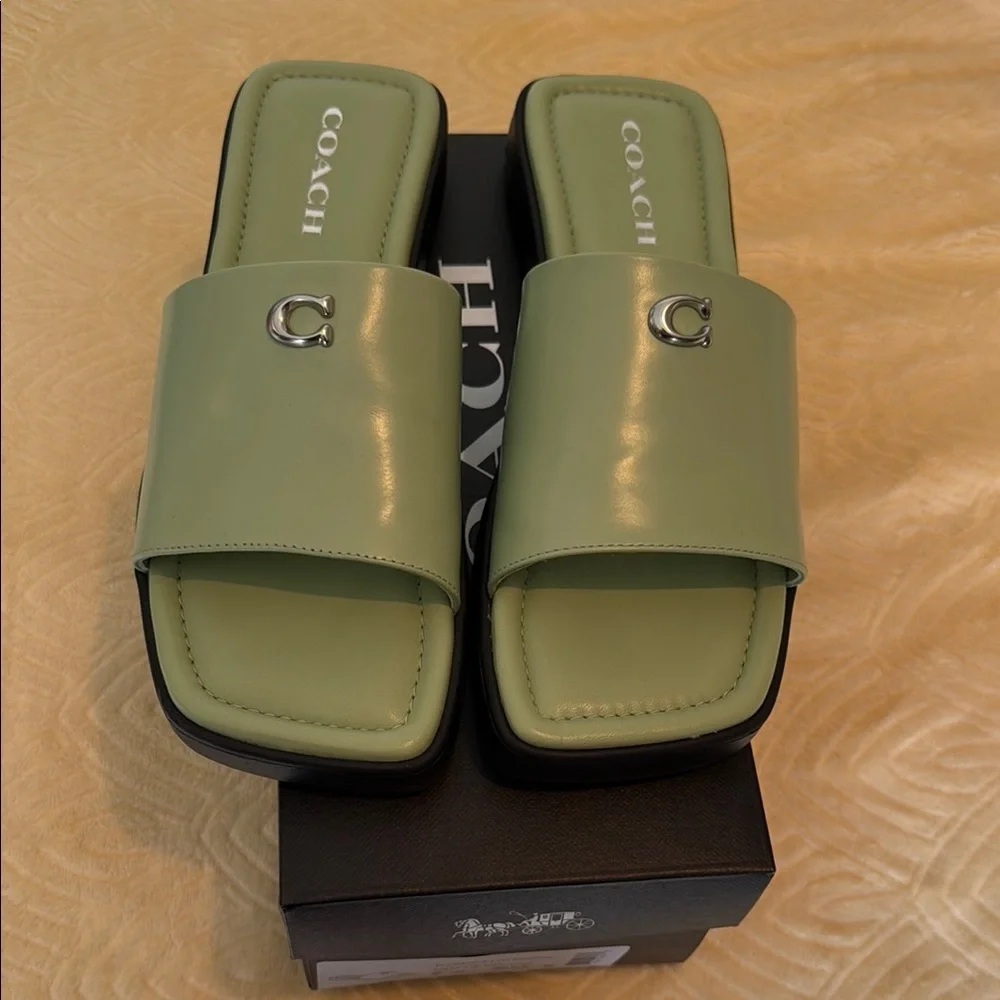 Coach Florence Leather Sandal - Picture 6 of 8